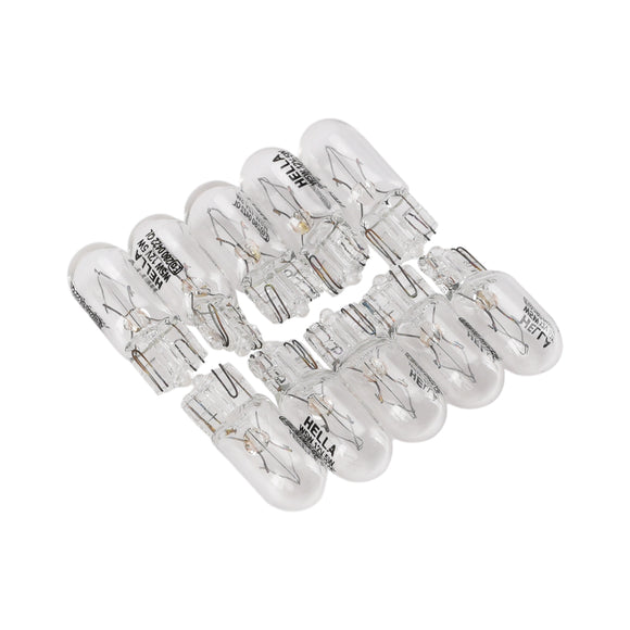 Halogen extralampa för bilbelysning W5W T10 12V 5W För HELLA 8GP 178 560-081