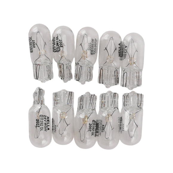 Car Light Halogen Auxiliary Bulb W5W T10 24V 5W For HELLA 8GP 178 560-271