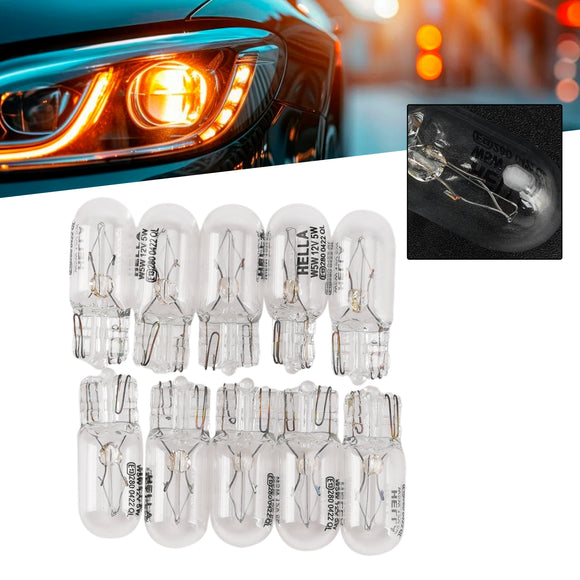 Halogen extralampa för bilbelysning W5W T10 12V 5W För HELLA 8GP 178 560-081