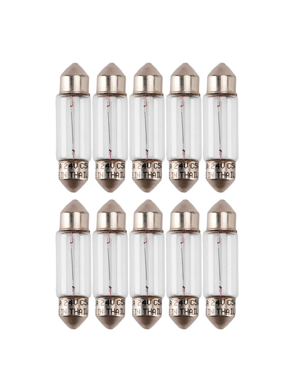 Car Light Halogen Auxiliary Bulb C5W 24V 5W For HELLA 8GM 002 092-241
