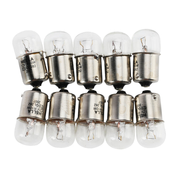 Car Light Halogen Auxiliary Bulb R10W 12V 10W For HELLA 8GA 178 560-021