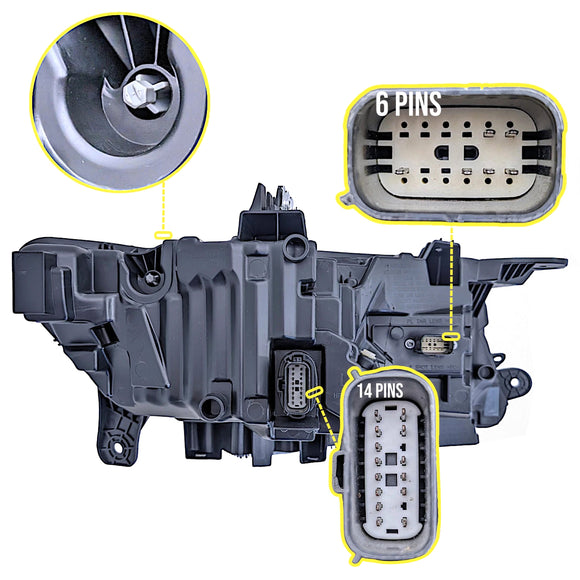 2017-2019 Lincoln MKZ rechter LED-koplamp met AFS HP5Z13008E HP5Z13008L