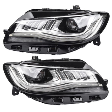 2017-2020 Lincoln MKZ Conjunto de faros delanteros LED izquierdo+derecho con AFS HP5Z13008F HP5Z13008E - 0