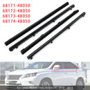 2010-2015 Lexus RX350 RX450h 4 Stuks Binnendeur Glas Tochtstrip 68171-48050 68174-48050-4