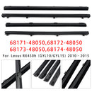 2010-2015 Lexus RX350 RX450h 4 Stuks Binnendeur Glas Tochtstrip 68171-48050 68174-48050-6