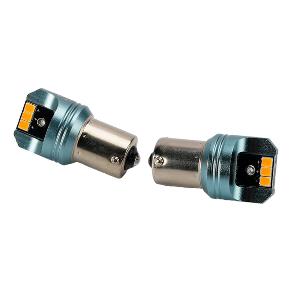 Car Light LED Auxiliary Bulb Kit P21W 12V 3W 1700K Amber For HELLA LEDS25AA2
