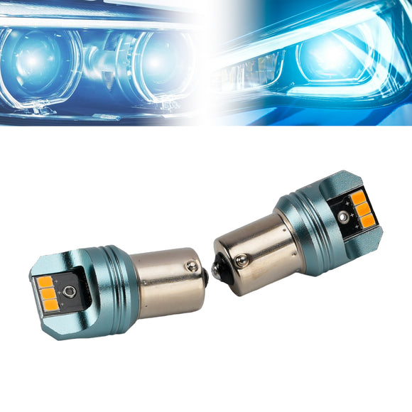 Car Light LED Auxiliary Bulb Kit P21W 12V 3W 1700K Amber For HELLA LEDS25AA2