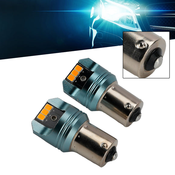 Car Light LED Auxiliary Bulb Kit P21W 12V 3W 1700K Amber For HELLA LEDS25AA2