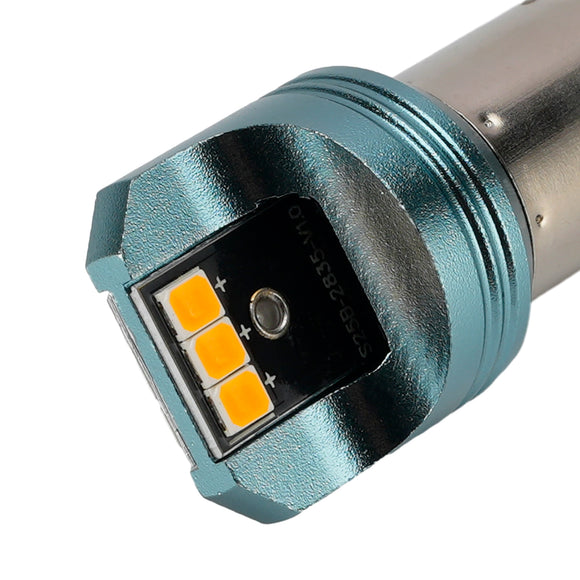 Car Light LED Auxiliary Bulb Kit P21W 12V 3W 1700K Amber For HELLA LEDS25AA2