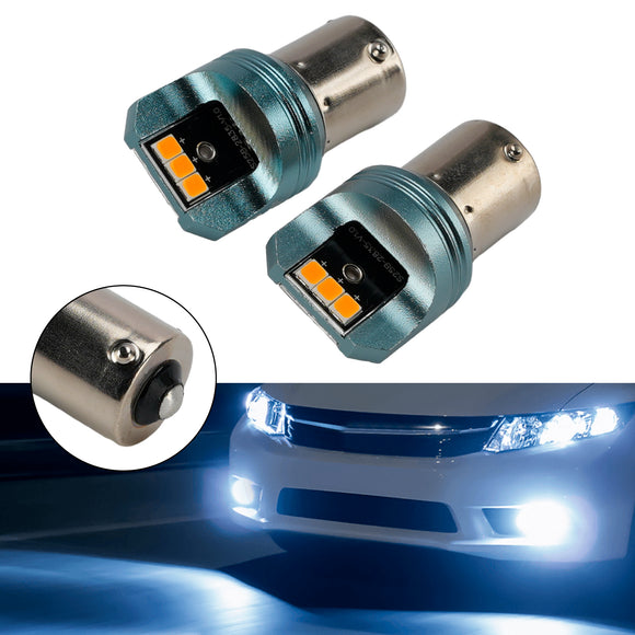 Car Light LED Auxiliary Bulb Kit P21W 12V 3W 1700K Amber For HELLA LEDS25AA2
