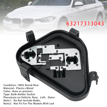 BMW 3er F30 F80 Limousine 2011–2015 PRE-LCI Lampenfassung hinten links 63217313043 - 0
