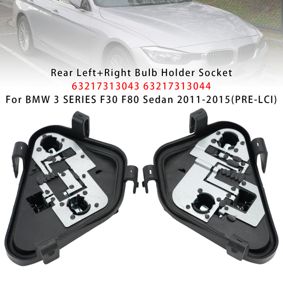 Achter L + R Lamphouder Socket Voor BMW 3 Serie F30 F80 Sedan 2011-2015 (PRE-LCI)