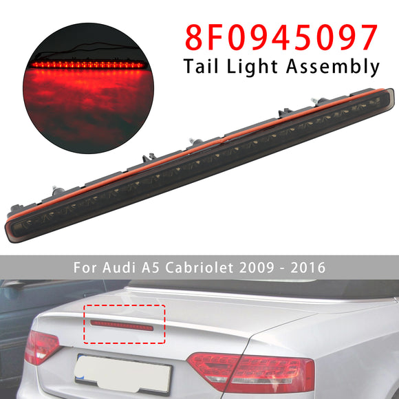 Achter Derde 3e Remlicht Licht 8F0945097 Zwart Voor Audi A5 Cabriolet 2009-2016
