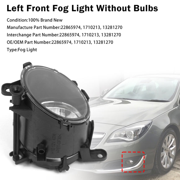 Mistlamp linksvoor voor Vauxhall Insignia Astra 2011-2020 32365034