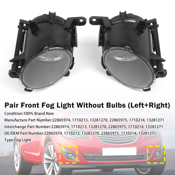 Paar Nebelscheinwerfer für Vauxhall Insignia Astra 2011–2020, 22865974