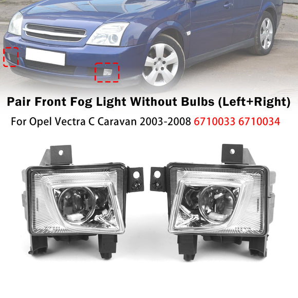 Paar Mistlamp Lamp Voor Opel Vectra C 2003-2008 6710033 6710034