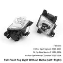 Paar Mistlamp Lamp Voor Opel Vectra C 2003-2008 6710033 6710034-7