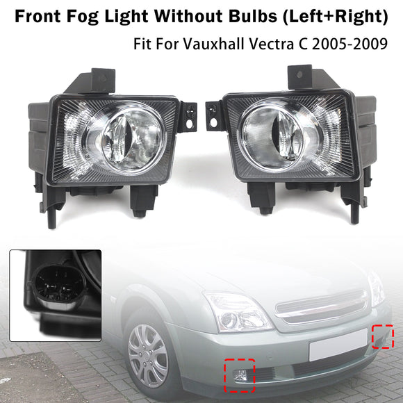 Paire de feux antibrouillard avant pour Vauxhall Vectra C 2005-2009 1710362 1710363