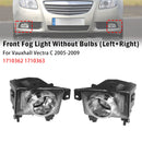 Paire de feux antibrouillard avant pour Vauxhall Vectra C 2005-2009 1710362 1710363-2