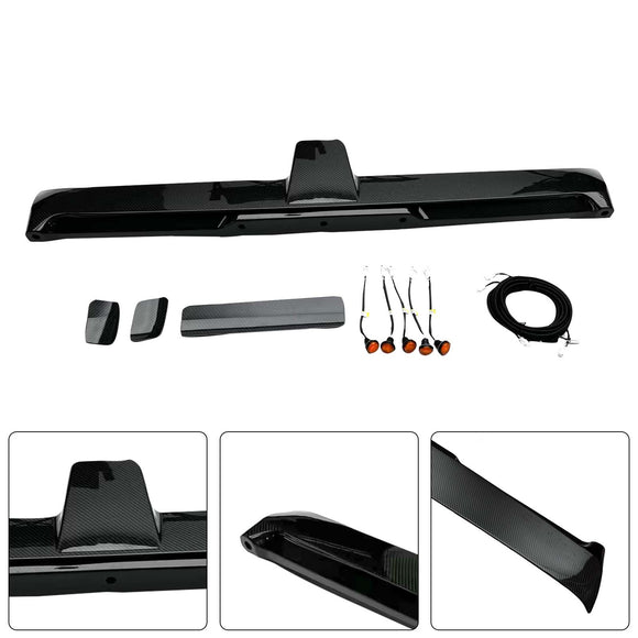 Aileron de toit arrière en fibre de carbone compatible avec Mercedes-Benz Classe G W464  W465 2019+ avec LED