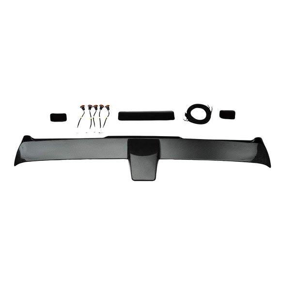 Aileron de toit arrière en fibre de carbone compatible avec Mercedes-Benz Classe G W464  W465 2019+ avec LED