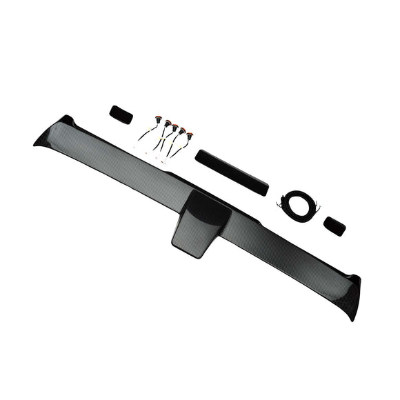 Aileron de toit arrière en fibre de carbone compatible avec Mercedes-Benz Classe G W464  W465 2019+ avec LED