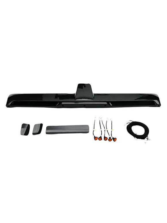 Aileron de toit arrière en fibre de carbone compatible avec Mercedes-Benz Classe G W464  W465 2019+ avec LED
