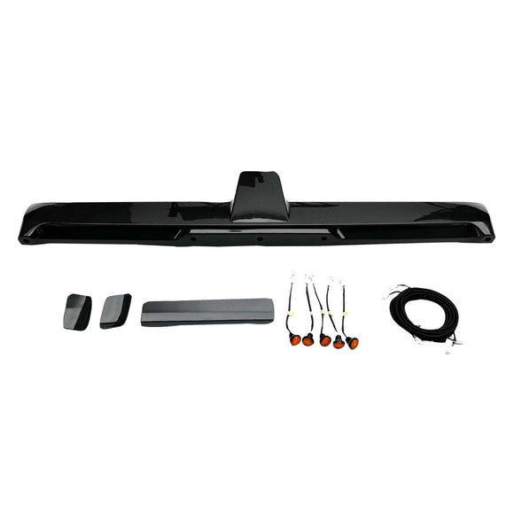 Aileron de toit arrière en fibre de carbone compatible avec Mercedes-Benz Classe G W464  W465 2019+ avec LED