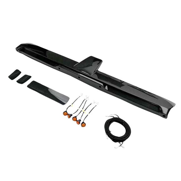 Aileron de toit arrière en fibre de carbone compatible avec Mercedes-Benz Classe G W464  W465 2019+ avec LED