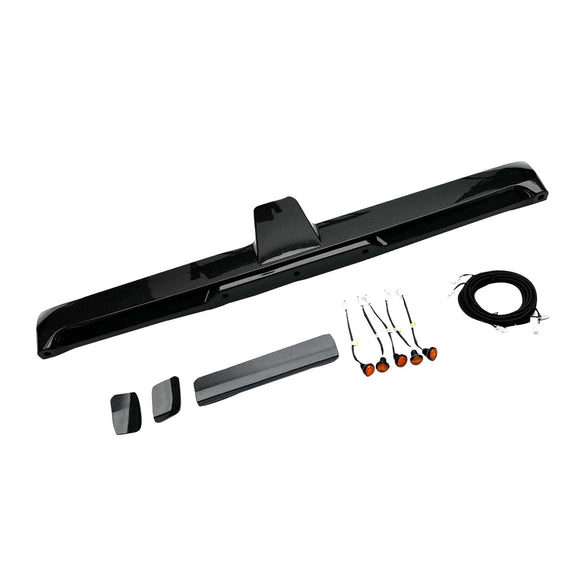 Aileron de toit arrière en fibre de carbone compatible avec Mercedes-Benz Classe G W464  W465 2019+ avec LED