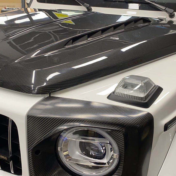 Carbonfiber motorkappaneel in haaienstijl, geschikt voor Mercedes G-Klasse W464  W465 2019+