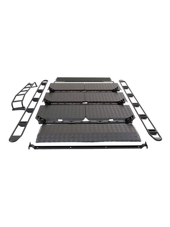 Dakdragerrails, dwarsbalken, geschikt voor bagage, Benz G-klasse W463A W464 Met ladder