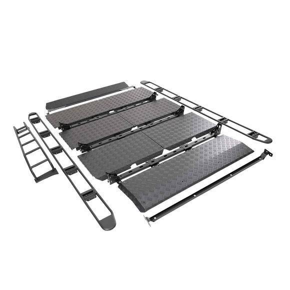 Dakdragerrails, dwarsbalken, geschikt voor bagage, Benz G-klasse W463A W464 Met ladder