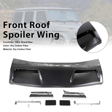 Even Style Front Roof Spoiler Wing Fit Benz G-Class W464 G550 2019-2023 W/Led - 0