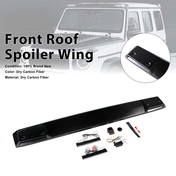 Voorspoiler in haaienstijl voor op het dak, geschikt voor de Mercedes-Benz G-Klasse. W464 2019-2023 W/Led