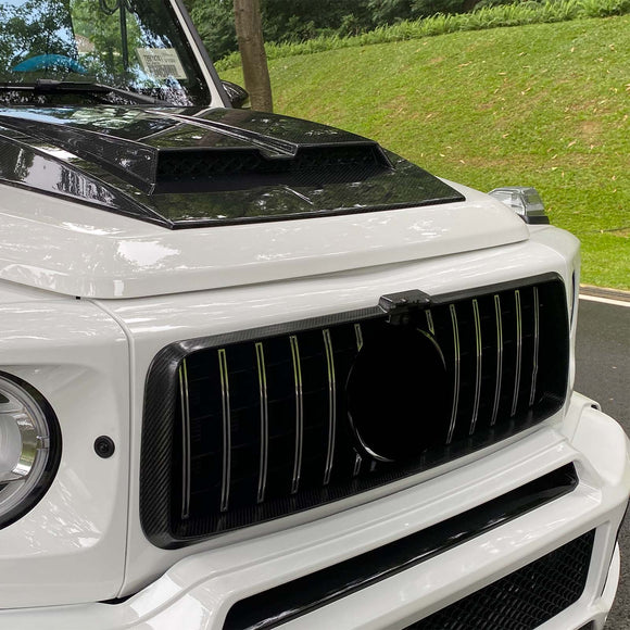 Frontgrillrahmen aus Trockencarbon, passend für Mercedes-Benz W464 G63 2019-2023