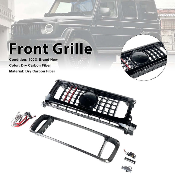 Frontgrill aus Trockencarbon, passend für Mercedes-Benz W464 B800 B900 2019-2023 Raketenstil