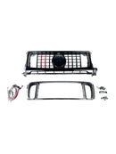 Frontgrill aus Trockencarbon, passend für Mercedes-Benz W464 B800 B900 2019-2023 Raketenstil-16