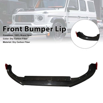 Dry Carbon Front Bumper Lip Fit Benz W464 B800 B900 2019-2023 Rocket Style - 0