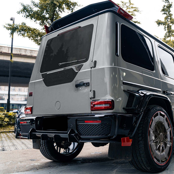 Achterdiffuserlip van droog carbon voor Mercedes-Benz W464 B800 B900 2019-2023 Raketstijl