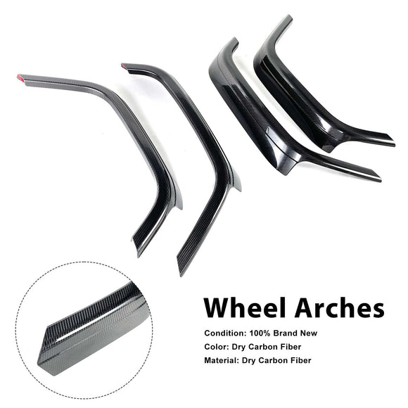 Radlaufverbreiterungen aus Trockencarbon vorne und hinten, passend für Mercedes-Benz W464 B800 B900 2019-2023