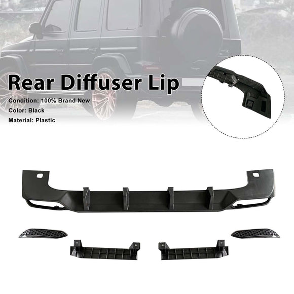 Achterdiffuserlip geschikt voor Mercedes Benz G-Klasse W464  W463Een Shark Style uit de periode 2019-2023