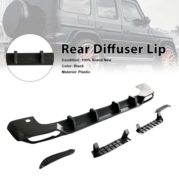 Achterdiffuserlip geschikt voor Mercedes Benz G-Klasse W464  W463Een Shark Style uit de periode 2019-2023