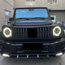 Kuiva hiilikuituinen etupuskurin huuli sopii Mercedes-Benz G-luokkaan W464  W463Vuosina 2019–2023-14