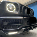 Kuiva hiilikuituinen etupuskurin huuli sopii Mercedes-Benz G-luokkaan W464  W463Vuosina 2019–2023-15