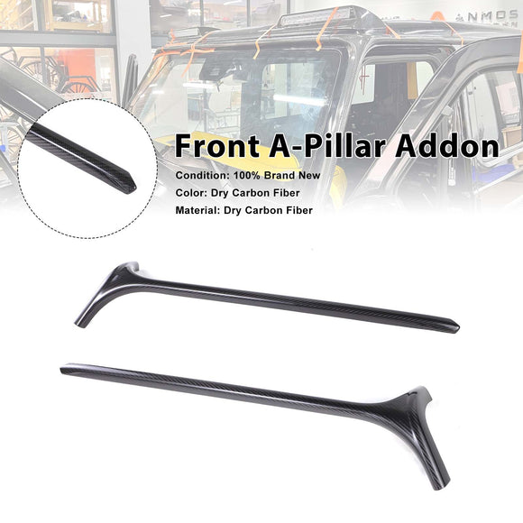 Complemento de fibra de carbono para el pilar A de la ventana delantera, compatible con Mercedes-Benz Clase G. W464 G500 2019-2023