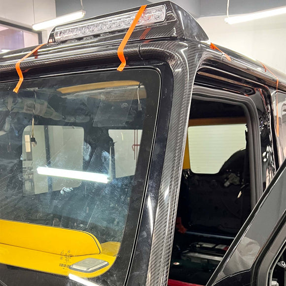 Complemento de fibra de carbono para el pilar A de la ventana delantera, compatible con Mercedes-Benz Clase G. W464 G500 2019-2023