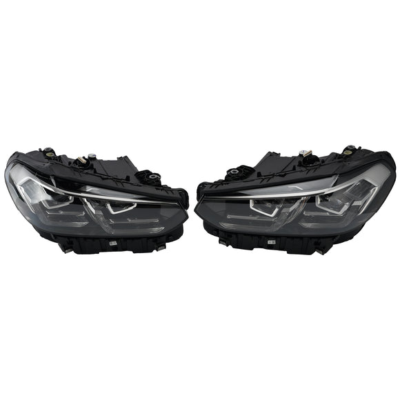 2022–2025 BMW X3 X4 G01 G02 LED-Scheinwerfer links + rechts, Chrom ohne AFS 63115A0E601 63115A0E602
