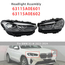2022–2025 BMW X3 X4 G01 G02 LED-Scheinwerfer links + rechts, Chrom ohne AFS 63115A0E601 63115A0E602-3