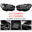 2022–2025 BMW X3 X4 G01 G02 LED-Scheinwerfer links + rechts, Chrom ohne AFS 63115A0E601 63115A0E602-4